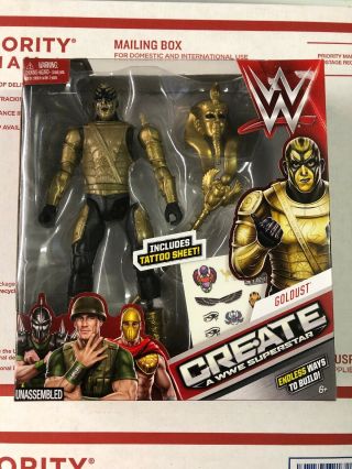Wwe Create A Superstar Goldust Figure.  Mattel.  Delivery