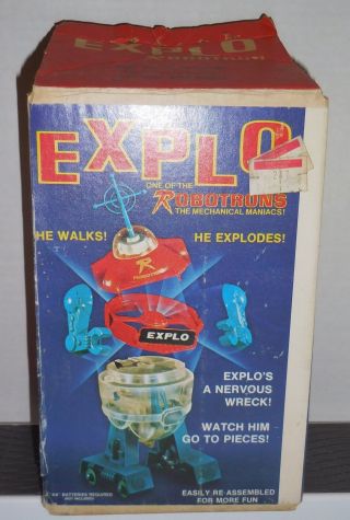 Vintage Topper Toys 1970 Explo Robotron Box Only - Scarce