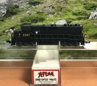 N Scale Atlas By Kato 4633 Emd Gp35 Pennsylvania Diesel Locomotive Road 2287