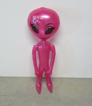 1 Inflatable Dark Pink Girl Alien Blow Up Inflate Aliens Display Model 36 " Size