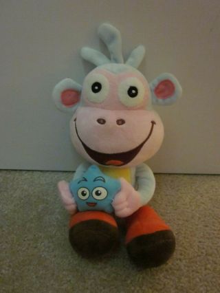 Dora The Explorer Boots Monkey 13 " Plush Stuffed Animal Toy W Blue Star