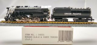 Bachmann N Scale 54551 Steam Mikado 2 - 8 - 2 & Vandy Tender Up Union Pacific 2528