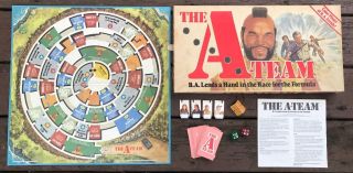 The A - Team Board Game Parker Brothers Complete 1984 Vtg