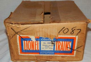Scarce Lionel PREWAR 1087W SET BOX ONLY,  1041 transformer envelope boxes 1940s 2
