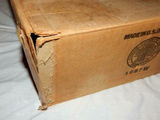 Scarce Lionel PREWAR 1087W SET BOX ONLY,  1041 transformer envelope boxes 1940s 5