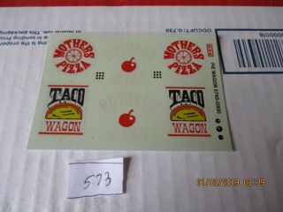 Decals From The Pie Wagon 1/24/25 Scale (decal Only) Package 573 Read Desc.