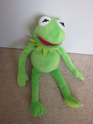 Ty Kermit The Frog Muppets 16 " Plush Stuffed Animal 2013 Disney Beanie Buddies