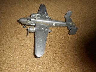 Gray Plastic B - 24 Built Up Airplane Model Circa 1950 