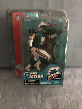 Jason Taylor,  Nfl,  Bowl Exclusive Mcfarlane,  One Of 5000,  Miami Dolphins