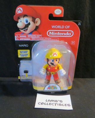 Mario World Of Nintendo Series 2 - 6 Large 4 " Action Figure Yellow Hat Jakks