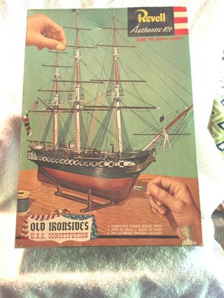 Vintage Toys & Hobbies Model Ships Revell Old Ironsides Uss Constitution 1956