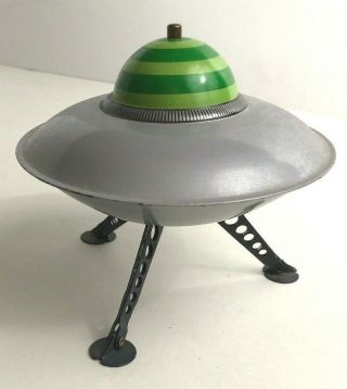Restoration Hardware Yikes Ufo Tin Flying Saucer Toy Metal Retro 90s Spaceship