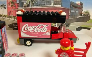 Lego Custom City COCA COLA SET.  TRUCK.  Vending Machine.  Minifigure & MORE 5