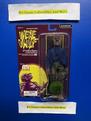 Mego Werewolf Flocked 8 " Retro Figure Horror Wolfman