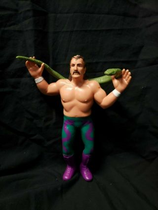 1987 Titan Sports Ljn Jake The Snake Roberts And Damien Wrestling Superstars