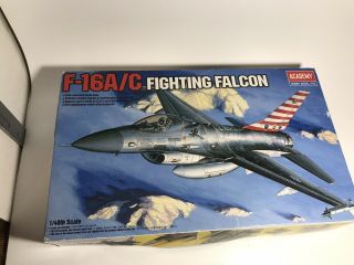 Academy 1/48 F - 16 A/c Fighting Falcon Model Kit (partly Assembled/painted)