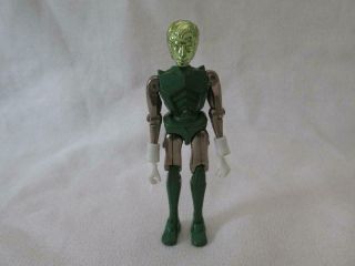 Vintage 1976 Micronauts Green Space Glider Diecast Metal Action Figure - Vg,  Cond