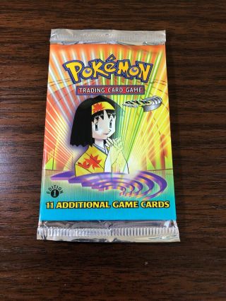 Pokemon Gym Heroes 1st Edition Booster Pack Erika Art X 1