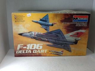 1983 Monogram F - 106 Delta Dart Model Plane Kit,  1/48 Scale Cib