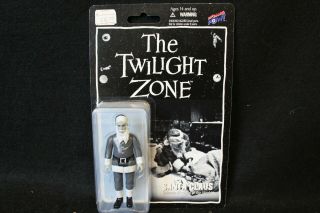 The Twilight Zone 3 3/4” Action Figure Santa Claus Bif Bang Pow Black,  White