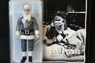 The Twilight Zone 3 3/4” Action Figure Santa Claus Bif Bang Pow BLACK,  WHITE 3
