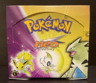 Pokémon Neo Destiny 1st Edition Empty Booster Box