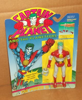 1991 Captain Planet Planeteer Flies Under Your Control Moc Figure Tiger
