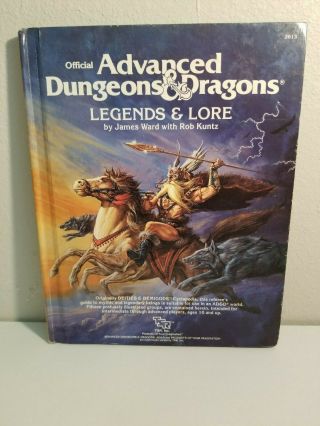 Ad&d Legends And Lore 1st Edition - Tsr