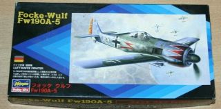 40 - 005 Hasegawa 1/72nd Scale Focke - Wulf Fw 190a - 5 Plastic Model Kit