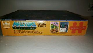 1984 Masters of the Universe Golden Snake Mountain He - Man 108 Pc.  Puzzle Comp 3