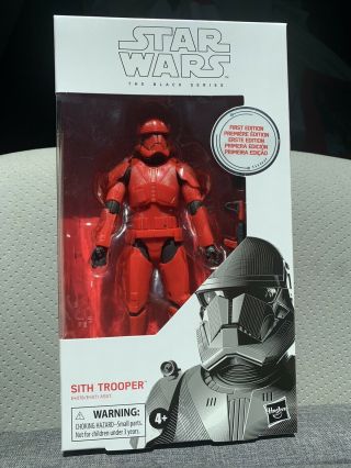 Star Wars Black Series Sith Trooper Red First Edition White Box In Hand