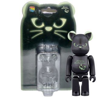 Medicom Be@rbrick Bearbrick Happy Halloween 2016 Black Cat [green] 100 Figure