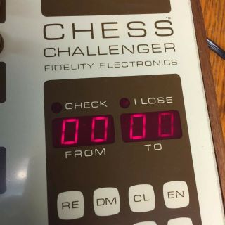 Vintage Chess Challenger Fidelity Electronics 1980 ' s / 1970 ' s Missing Blk Knight 2