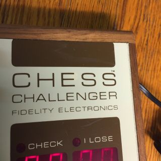 Vintage Chess Challenger Fidelity Electronics 1980 ' s / 1970 ' s Missing Blk Knight 7
