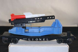 Lionel Postwar No.  6630 Missile Irbm Launching Flatcar
