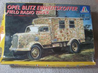 Military Opel Blitz Einheitskoffer Field Radio Truck Model Kit 1.  35 Italeri