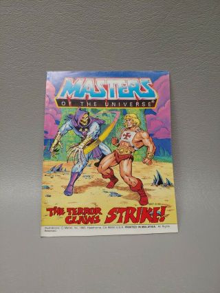 Masters Of The Universe He Man Mini Comic Book Mattel Terror Claws Strike
