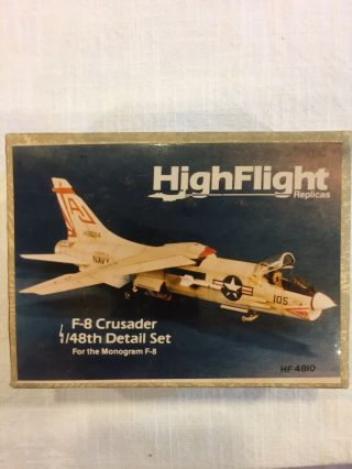 Highflight F - 8 Crusader 1/48 Detail Set For Monogram Kit