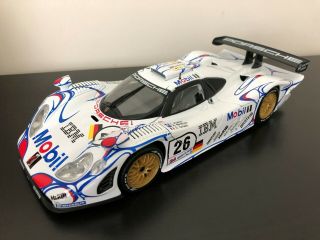 1:18 Maisto Gt - Porsche 911 Gt1 - Le Mans 1998 - Ibm Mobil 1 Livery - Diecast