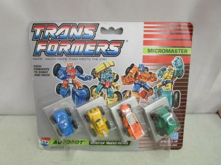 Vintage 1989 Hasbro Transformers Micromaster Monster Truck Patrol