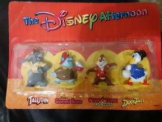 Vintage 1991 Disney Afternoon Toy Figures Nip Nos Ducktales Talespin Gummi Bears
