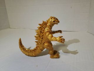 Godzilla King Of The Monsters Gold Figure York Auto Show,  Exclusive Rare 4 