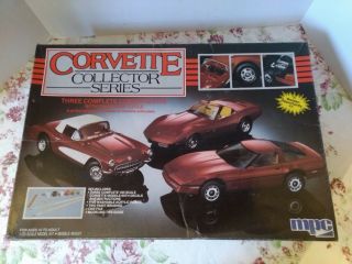 Mpc 1:25 Scale Collector Series 3 Corvette Set - 57,  75,  87 - 3 Cars In One Box