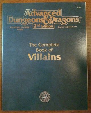 The Complete Book Of Villains Dungeons And Dragons Master 
