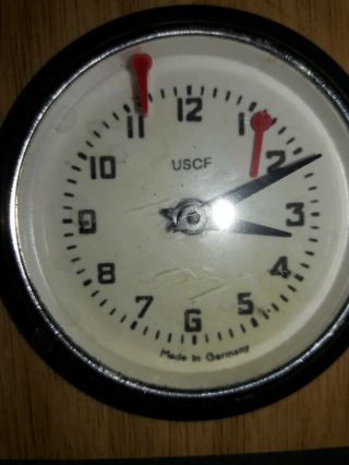 Chess Timer Clock Two Face Wood Box Made in West Germany USCF 3