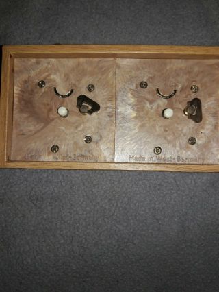Chess Timer Clock Two Face Wood Box Made in West Germany USCF 4