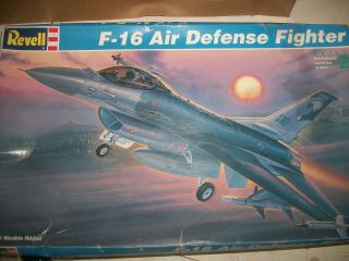1994 Revell F - 16 Air Defense Fighter Plane 1/48 Model Kit 4774 Unassembled