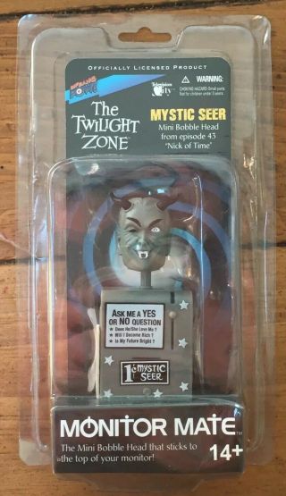 Bif Bang Pow Twilight Zone Mystic Seer Fortune Teller Monitor Mini Bobble Head