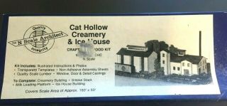 N Scale Architect 193 - Chc Cat Hollow Creamery & Ice House Craftsman Building Kit