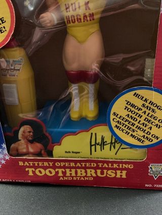 Vintage Wwf Hulk Hogan Battery Operated Talking Toothbrush 1991 Janex Wwe 3